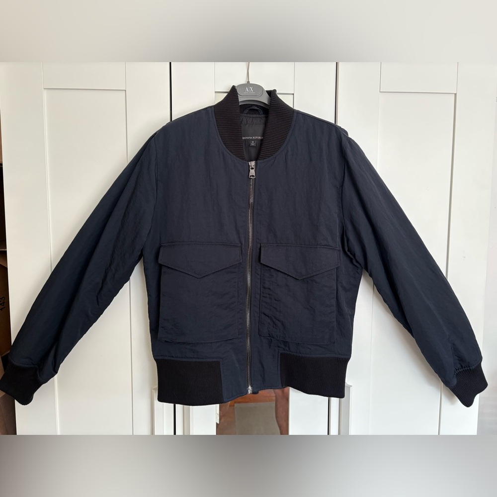 Banana Republic Men's Navy Bomber Jacket - Picture 4 of 9